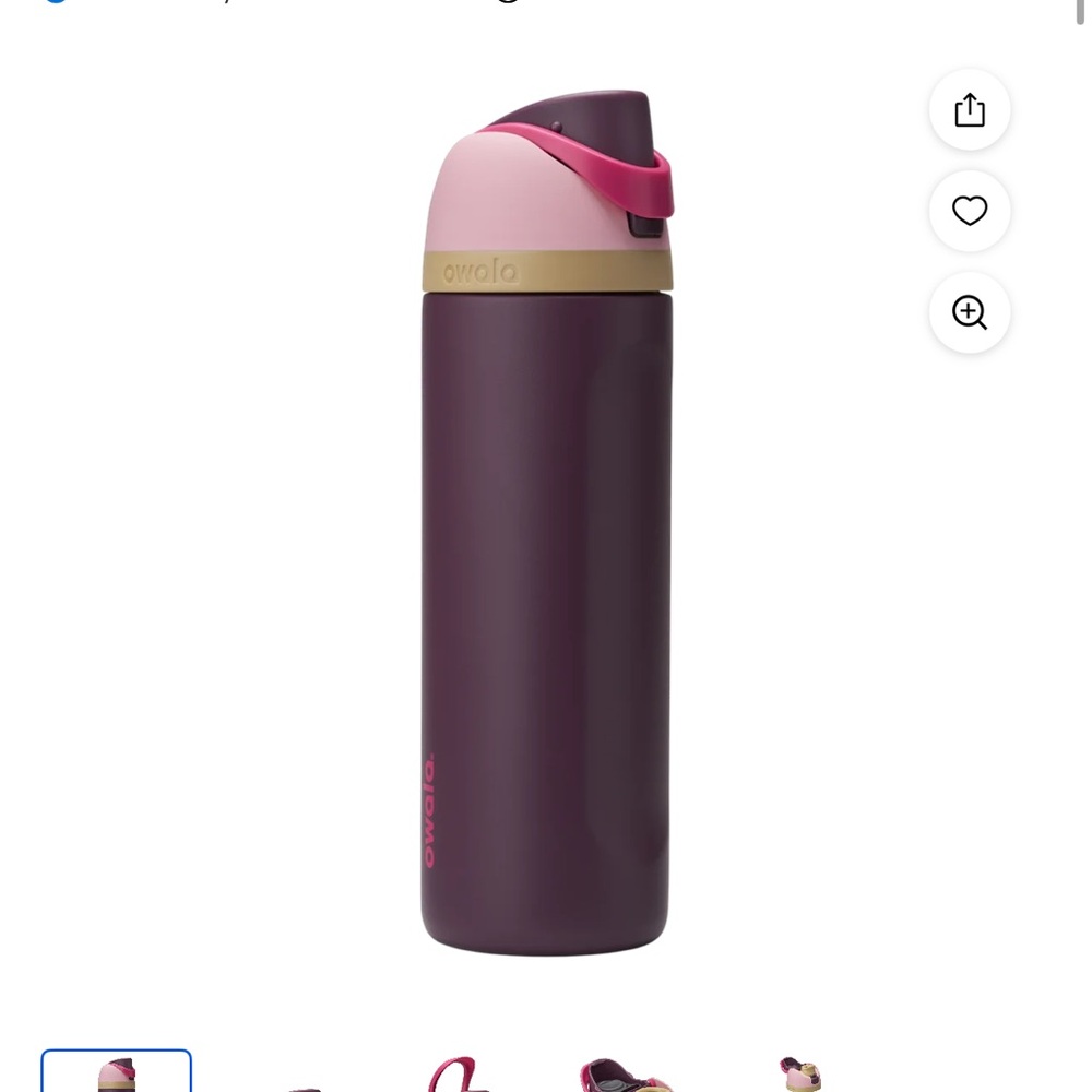 Owala Purple and Pink Water Bottle